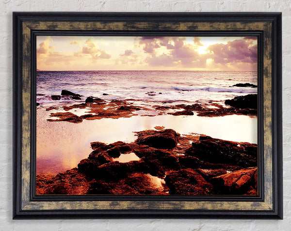 Rocky Ocean Framed Print