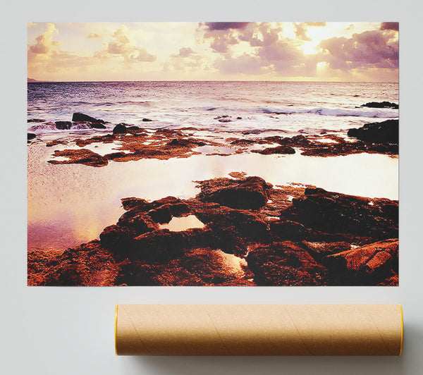 Rocky Ocean Poster