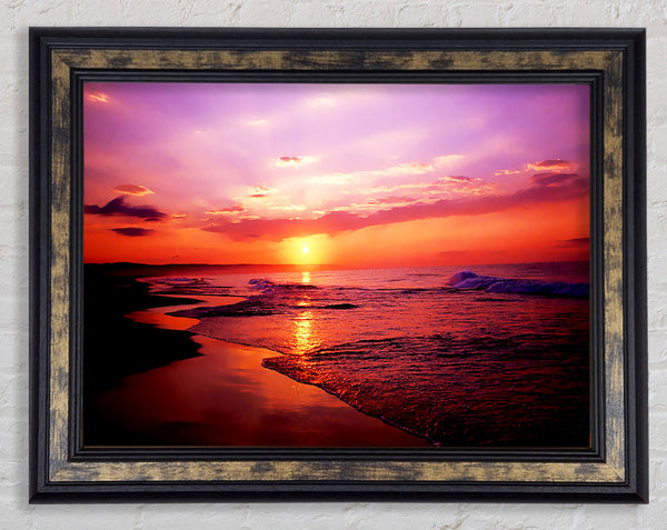 Australian Sunset Framed Print