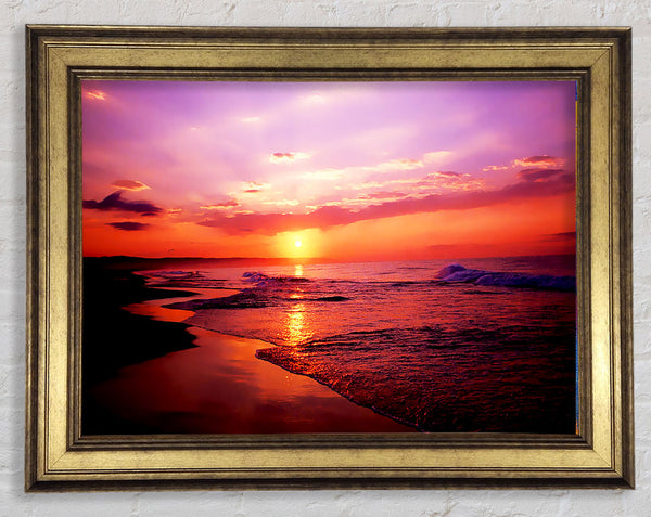 Australian Sunset Framed Print
