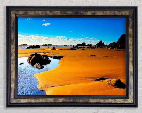 Desert Watering Hole Framed Print