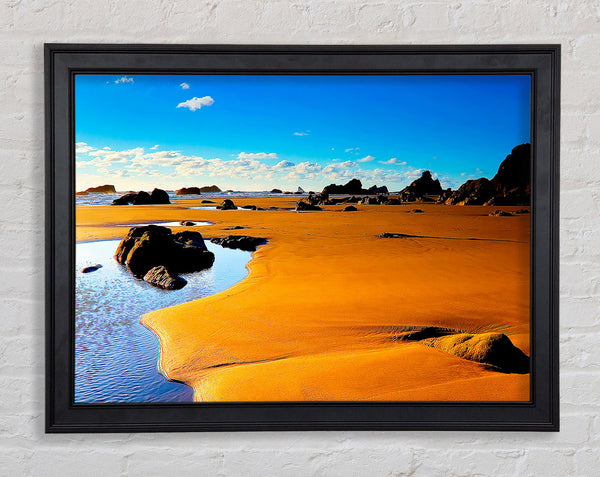 Desert Watering Hole Framed Print