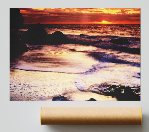 Ocean Mist Sunrise Print