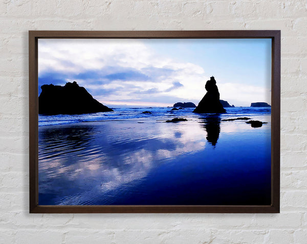 Blue Calm Framed Print