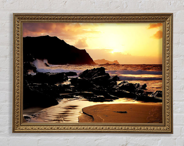 Love On The Rocks Framed Print