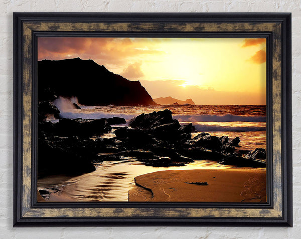Love On The Rocks Framed Print