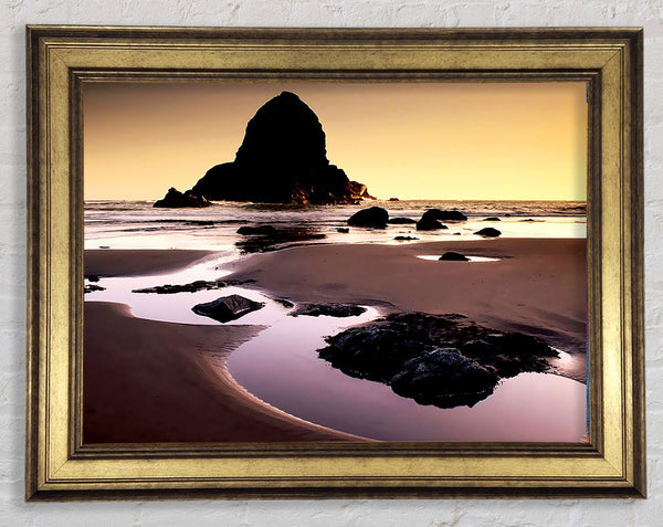 Monument Of The Ocean Framed Print