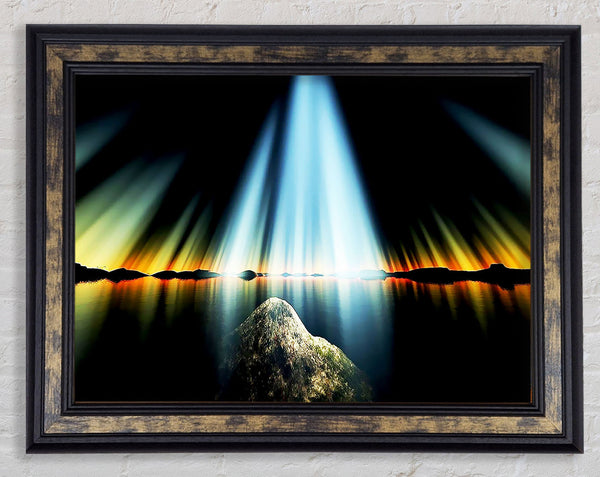 The Sun Rays Of God Framed Print