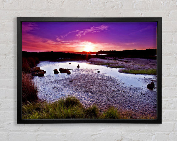 Sunset On Top Of The World Framed Print