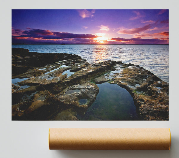 Auckland Sunset Giclee Print