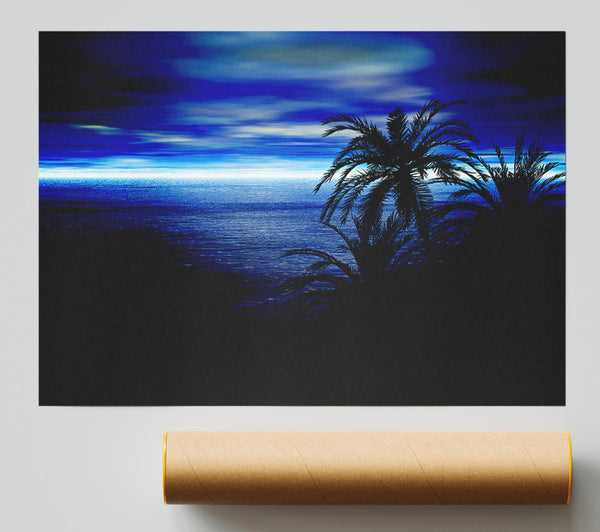 Blue Horizon Nights Poster