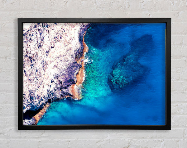 Sea Beach Stone Framed Print