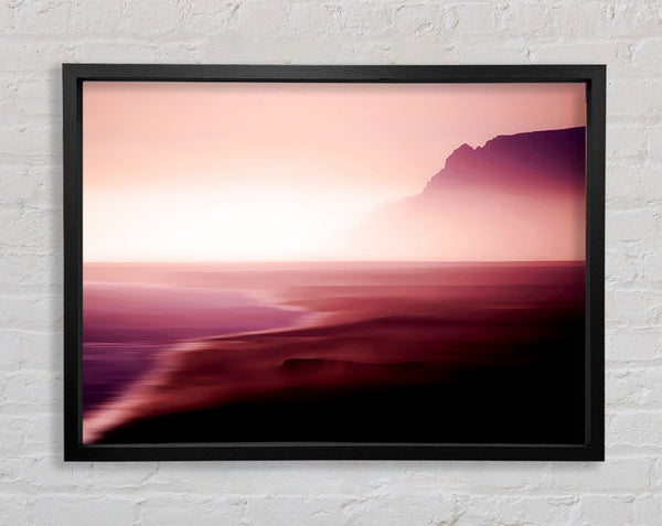 Pink Ocean Mist Framed Print