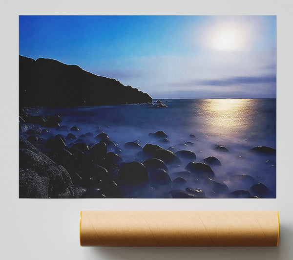 Mist Of The Ocean Rocks At Daybreak Giclee Print