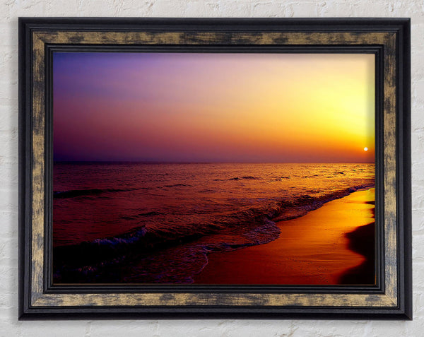 Path Of The Ocean Flow Framed Print
