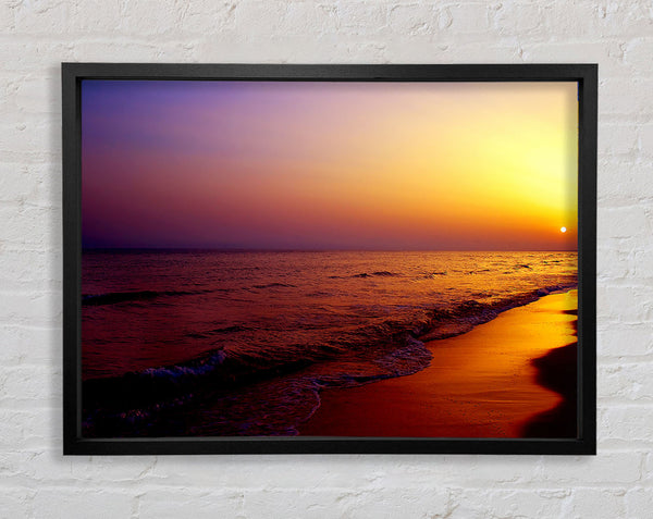 Path Of The Ocean Flow Framed Print