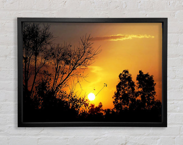 Sunset Skies Framed Print