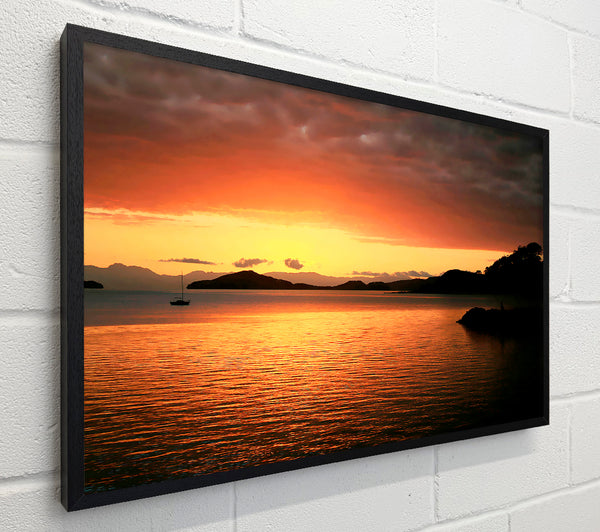 Glowing Crystal Sunset