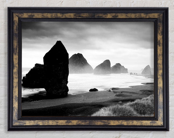 Oceans Architect B n W Framed Print