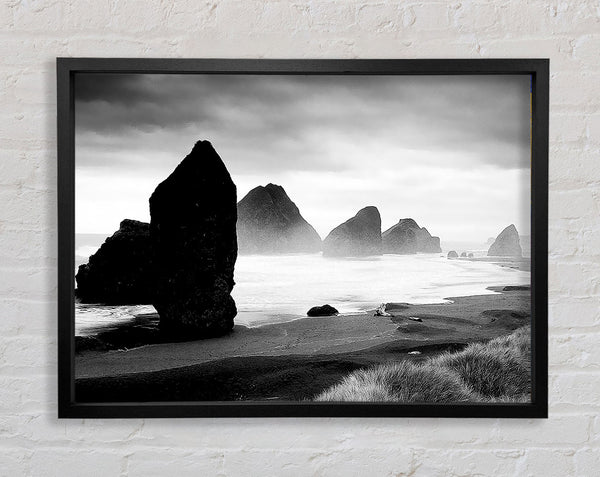 Oceans Architect B n W Framed Print