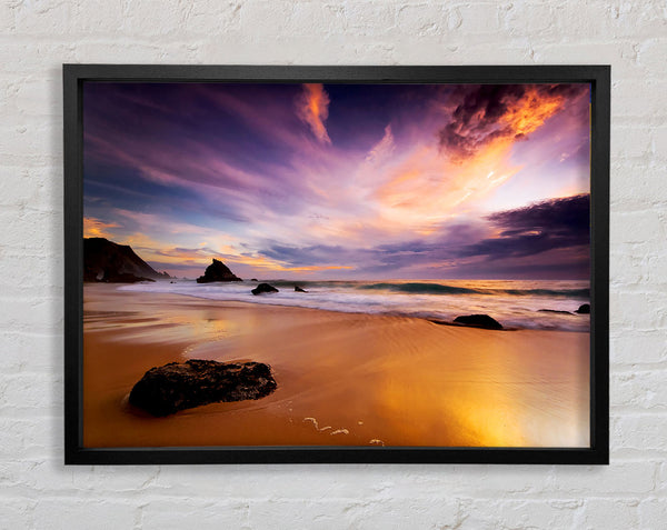 Storm Cloud Ocean Framed Print