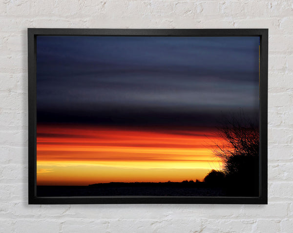 Stunning Ocean Blaze Framed Print