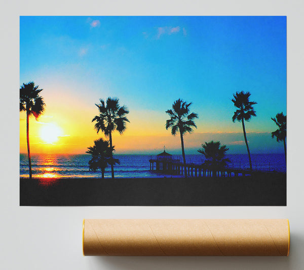 Palm Tree Parade Print