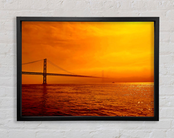 The Misty Ocean Crossing Framed Print