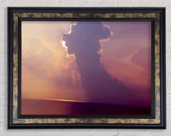 Mist Of The Ocean Cloud Framed Print