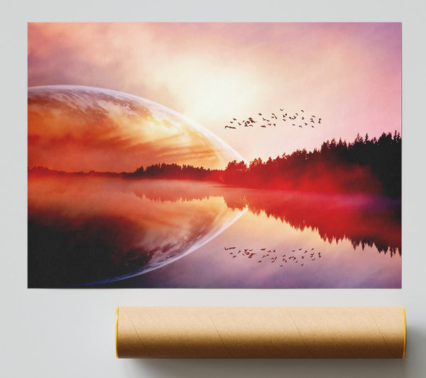 Amazing Sunrise Lake Print