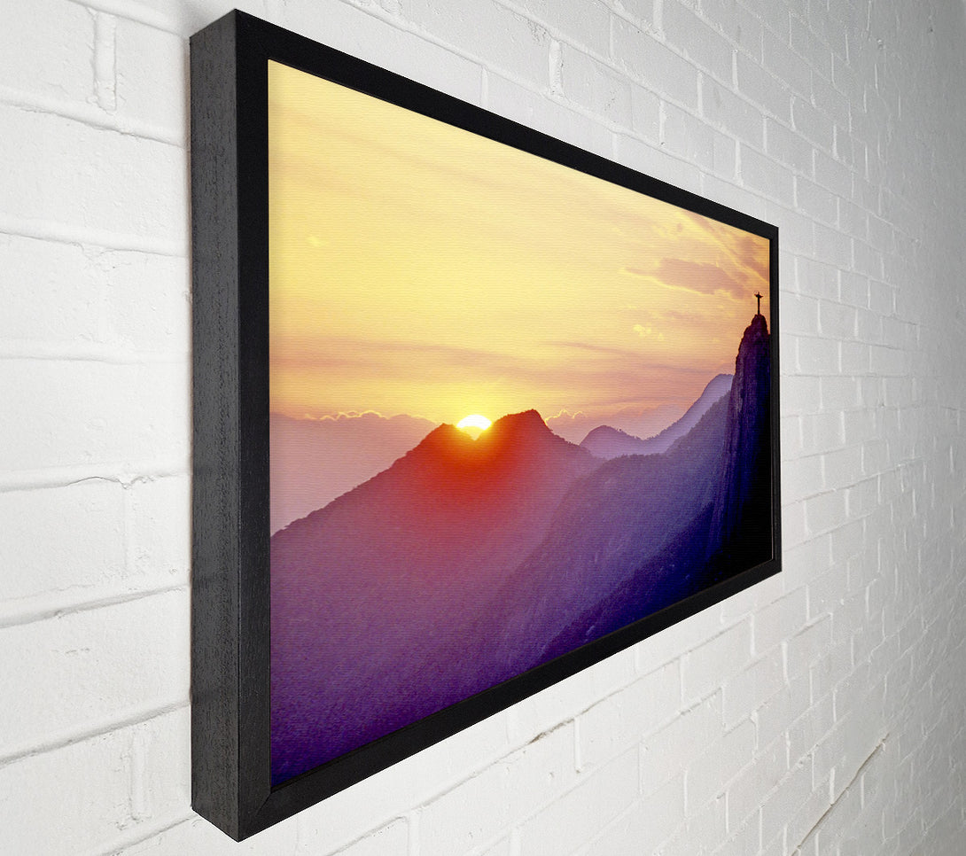  A Canvas Print of Sunset Over Brazil Canvas Print
