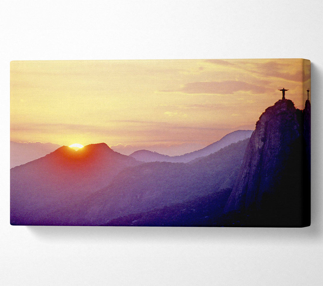  A Canvas Print of Sunset Over Brazil Canvas Print