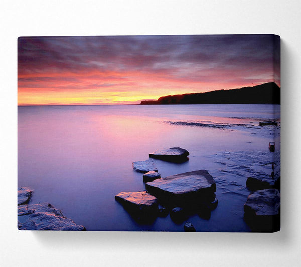  A Canvas Print of Tranquil Ocean Dusk Canvas Print