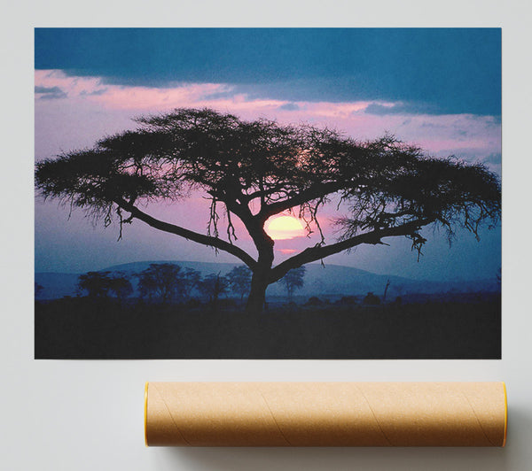 East African Sunset Poster