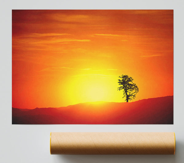 As The Sun Sets Print