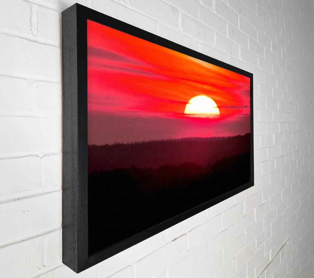  A Canvas Print of Pink Sunset Glaze Canvas Print