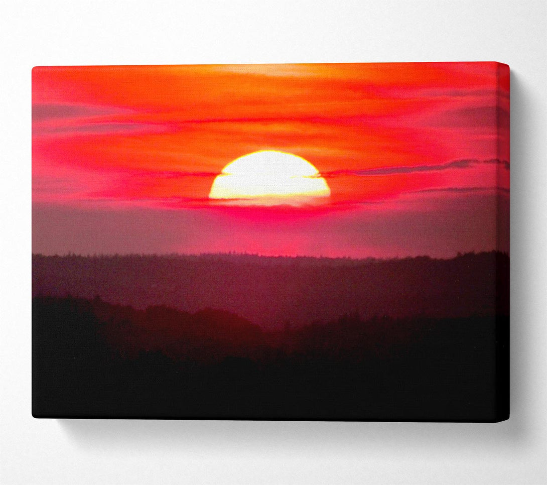  A Canvas Print of Pink Sunset Glaze Canvas Print
