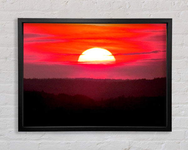 Pink Sunset Glaze Framed Print