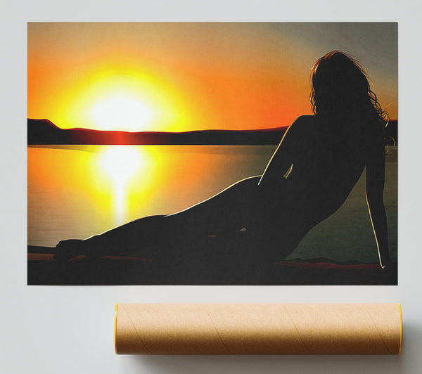 Woman In The Shade Giclee Print