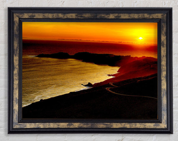 San Francisco Sunset Framed Print