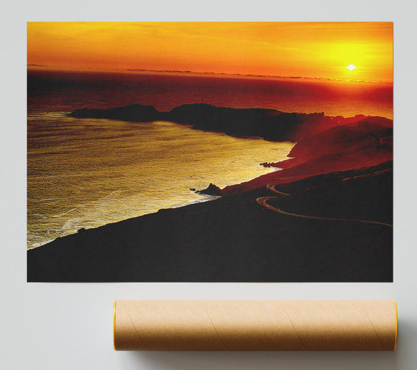 San Francisco Sunset Poster