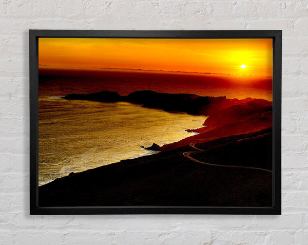 San Francisco Sunset Framed Print