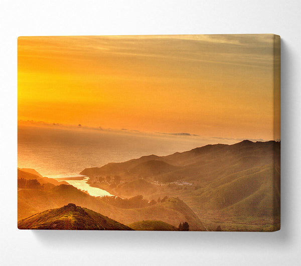  A Canvas Print of San Francisco Ocean Mist Canvas Wall Art