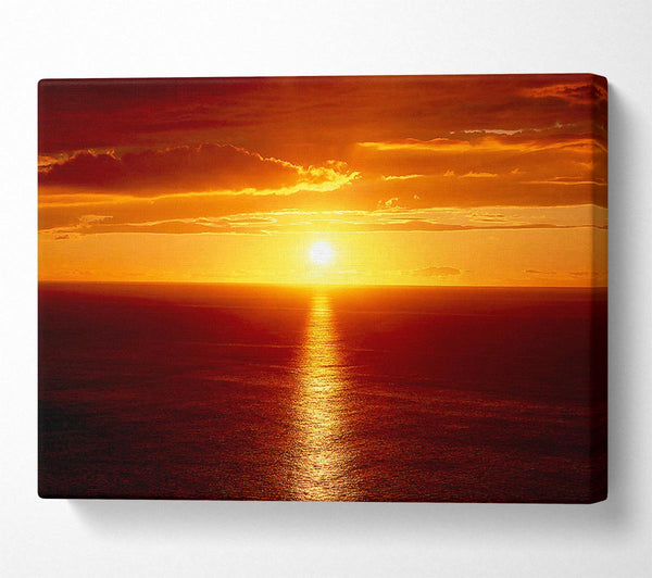 A Canvas Print of Sunset Japan Canvas Wall Art
