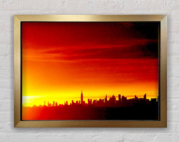 Manhattan NY Framed Print