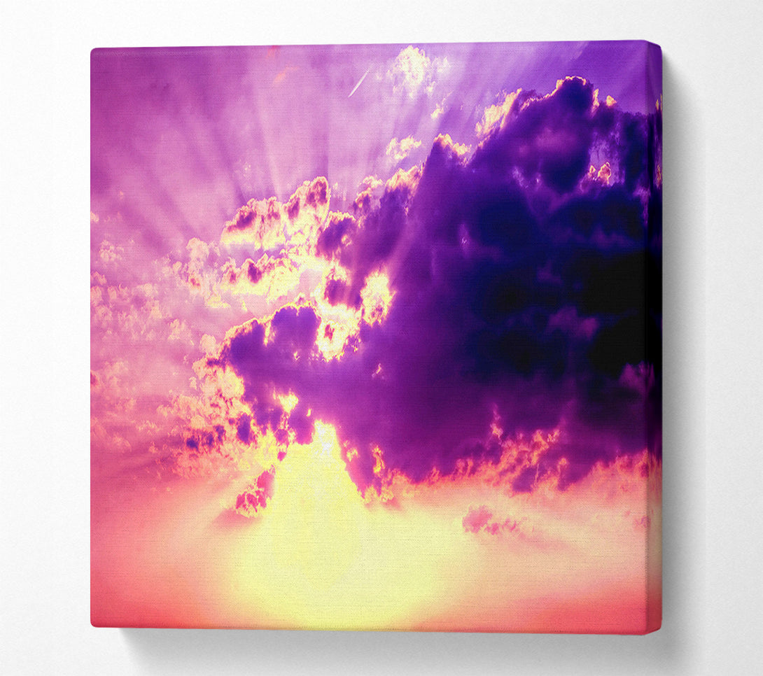  A Canvas Print of Sunburst Canvas Wall Art