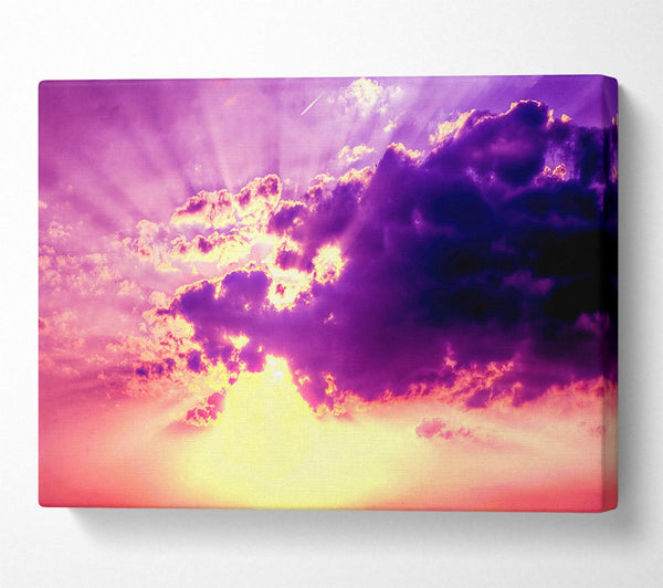  A Canvas Print of Sunburst Canvas Wall Art
