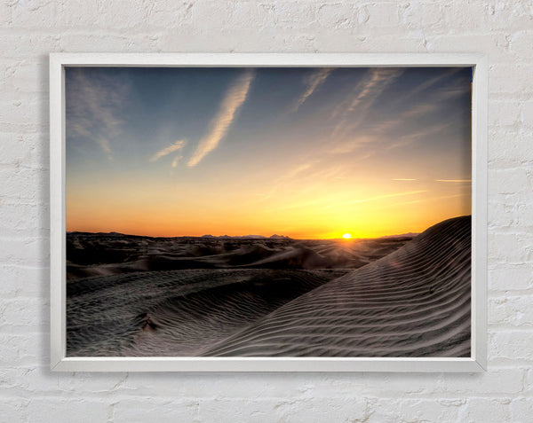 Little Sahara Sunset Framed Print