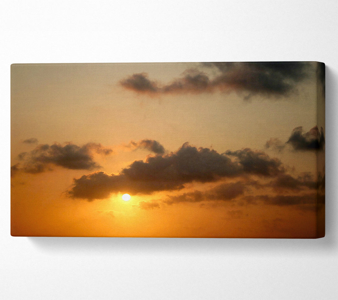 A Canvas Print of Warm Sunset Canvas Print