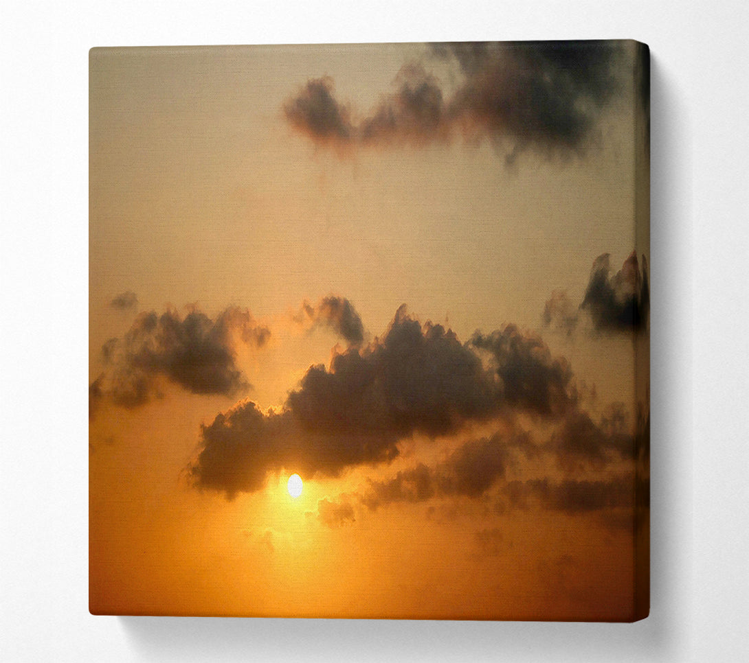  A Canvas Print of Warm Sunset Canvas Print